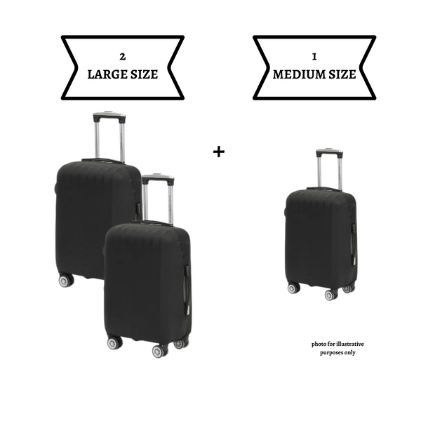 LUGGAGE BAG COVER COMBO (2 large + 1 medium)