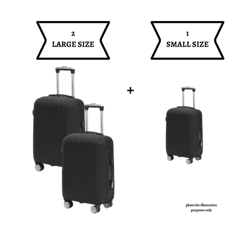 LUGGAGE BAG COVER COMBO (2 large + 1 small)