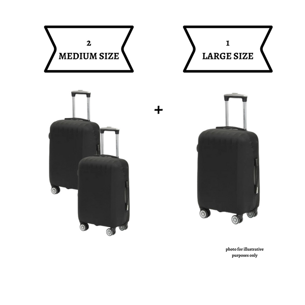 LUGGAGE BAG COVER COMBO (1 large + 2 medium)